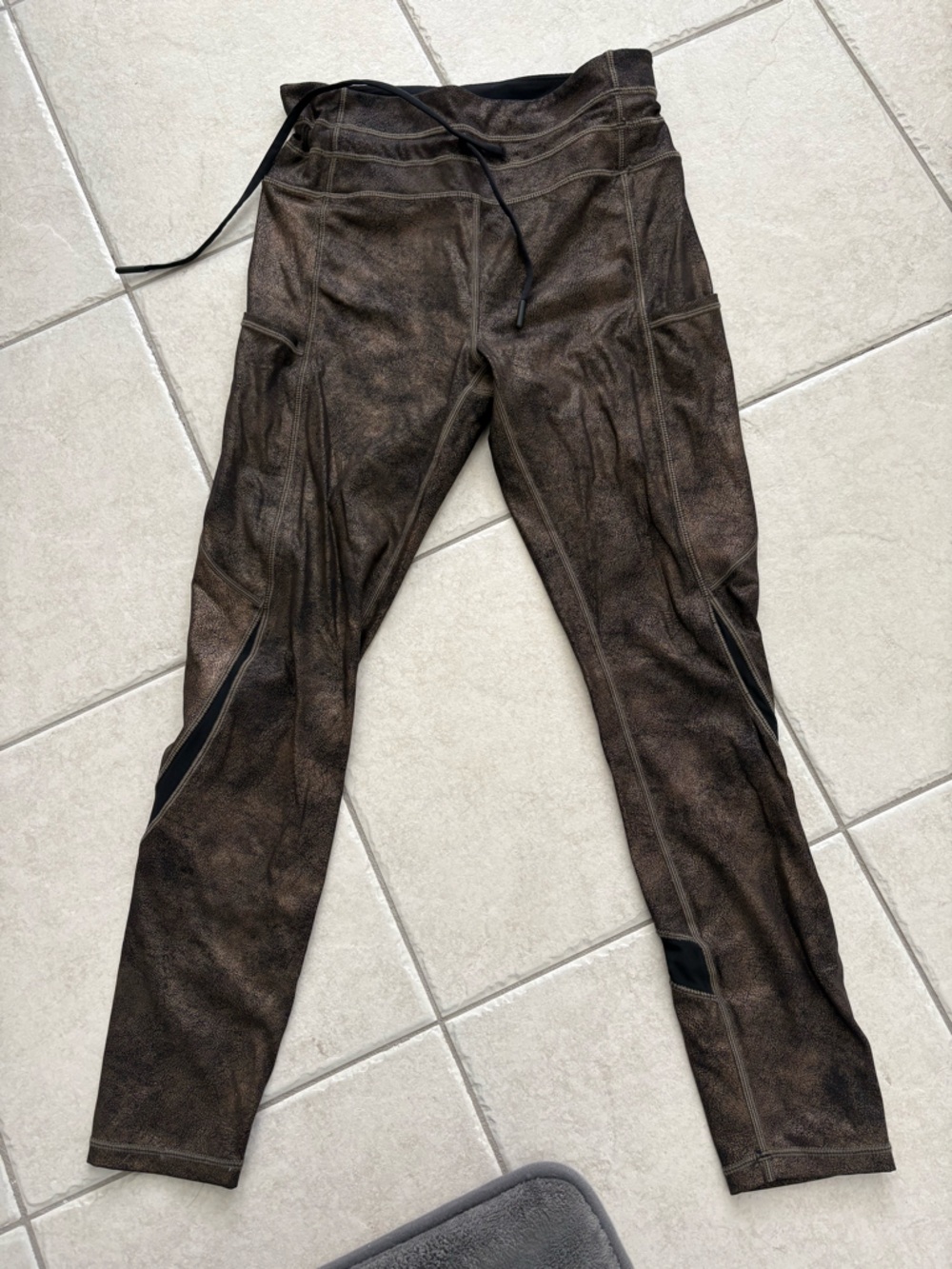 ZYIA Active Black Legging with White Logo Waistband